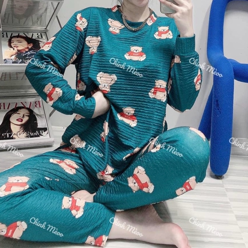 Teddy Bears cartoons pajamas set